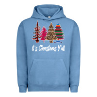 Pigment Pebble Blue It s Christmas Y all Urban Hoodie - Bettercallsaul