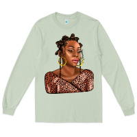 Matcha afro woman Long Sleeve Tee - AdoDesignShop
