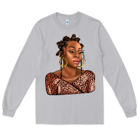 Moon Dust afro woman Long Sleeve Tee - AdoDesignShop