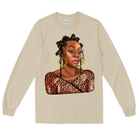 Mushroom afro woman Long Sleeve Tee - AdoDesignShop