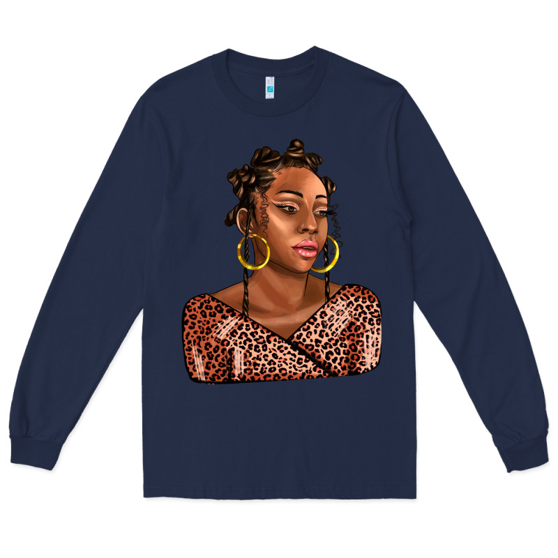 Afro Woman Long Sleeve Tee by AdoDesignShop | Teevron