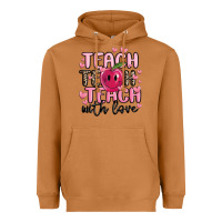 Meerkat teach teach teach with love Heavyweight Hoodie - MaliasSmallBusiness