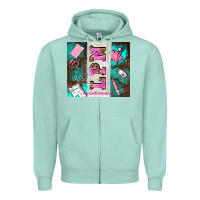 Seafoam lpn licenced practical nurse and element Zipper Hoodie - AdoDesignShop