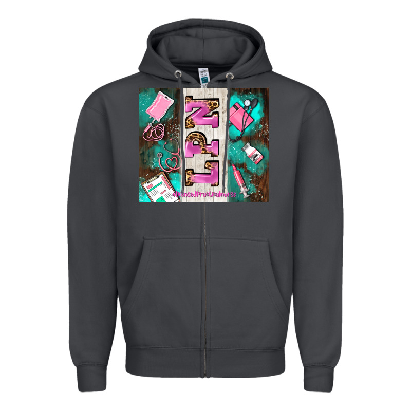 Lpn Licenced Practical Nurse And Element Zipper Hoodie by AdoDesignShop | Teevron