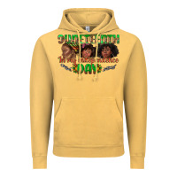 Vintage Mustard juneteenth in my independence day Vintage Hoodie - texasbilliewilder