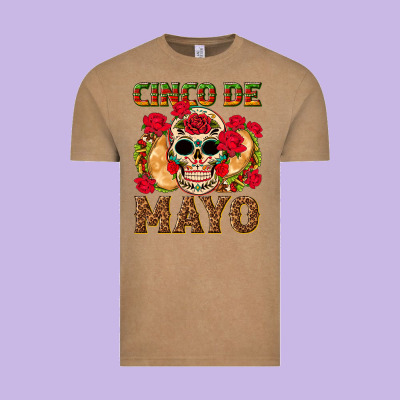 Cinco De Mayo Vintage Tee Designed By Texasbilliewilder