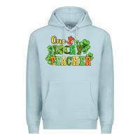 Blue Mist one lucky teacher Premium Hoodie - AdoDesignShop