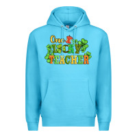 Ocean Blue one lucky teacher Premium Hoodie - AdoDesignShop