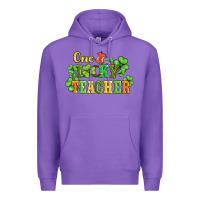 Purple one lucky teacher Premium Hoodie - AdoDesignShop