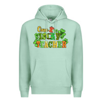 Seafoam one lucky teacher Premium Hoodie - AdoDesignShop
