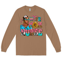 Toasted Coconut afro wife mom nurse Long Sleeve Tee - AdoDesignShop