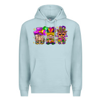 Blue Mist Mardi Gras Gnomies Cakes Flowers And Balloon Premium Hoodie - BundleAndBundleShop