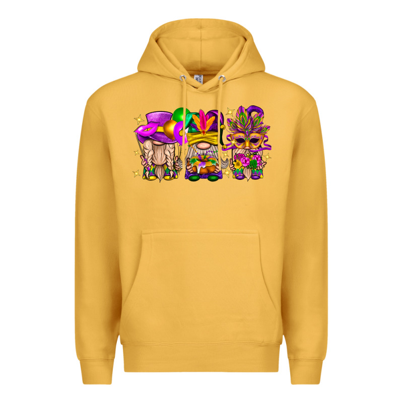 Mardi Gras Gnomies Cakes Flowers And Balloon Premium Hoodie by BundleAndBundleShop | Teevron