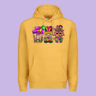 Mardi Gras Gnomies Cakes Flowers And Balloon Premium Hoodie Designed By Bundleandbundleshop