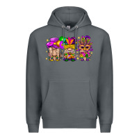 Rock Mardi Gras Gnomies Cakes Flowers And Balloon Premium Hoodie - BundleAndBundleShop