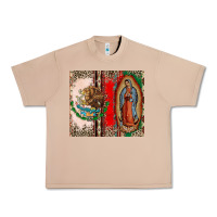 Burro Virgin Mary Mexican Flag Urban Heavy Tee - CTS Tumbler Store