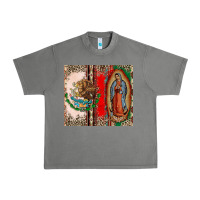 Tornado Virgin Mary Mexican Flag Urban Heavy Tee - CTS Tumbler Store