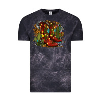 Cloud Black christmas cowboy boots Vintage Tee - RanaPortraitStore