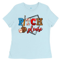 Baby Blue pitch please Ladies Tee - AdoDesignShop