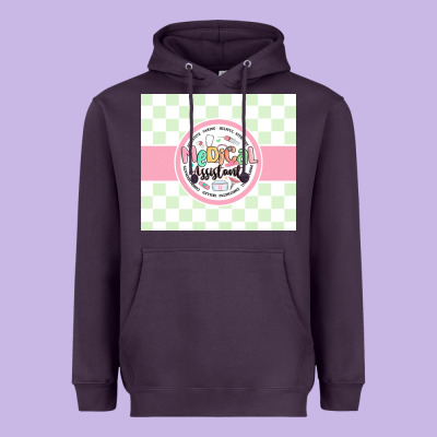 Medical Assistant Nurse Heavyweight Hoodie Designed By Maliassmallbusiness