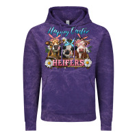 Cloud Purple Happy Easter Heifers Vintage Hoodie - RanaPortraitStore