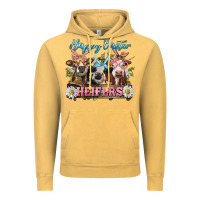 Vintage Mustard Happy Easter Heifers Vintage Hoodie - RanaPortraitStore