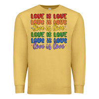 Antique Gold love is love lgbtq Premium Sweatshirt - MaliasSmallBusiness