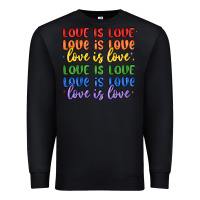 Black love is love lgbtq Premium Sweatshirt - MaliasSmallBusiness