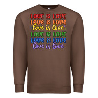 Chestnut love is love lgbtq Premium Sweatshirt - MaliasSmallBusiness