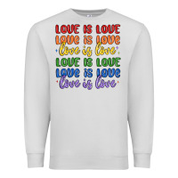 Dove Grey love is love lgbtq Premium Sweatshirt - MaliasSmallBusiness