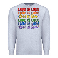 Heather Grey love is love lgbtq Premium Sweatshirt - MaliasSmallBusiness
