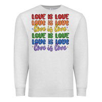 Oatmeal Heather love is love lgbtq Premium Sweatshirt - MaliasSmallBusiness