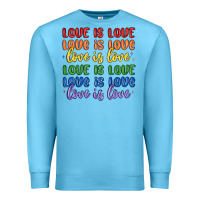 Ocean Blue love is love lgbtq Premium Sweatshirt - MaliasSmallBusiness