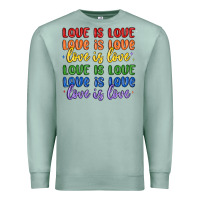 Seafoam love is love lgbtq Premium Sweatshirt - MaliasSmallBusiness