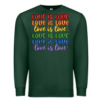Sports Green love is love lgbtq Premium Sweatshirt - MaliasSmallBusiness