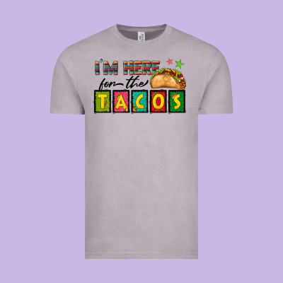 I'm Here For The Tacos Vintage Tee Designed By Texasbilliewilder