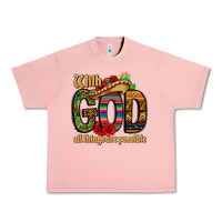 Salmon with god all things are possible Urban Heavy Tee - CTS Tumbler Store