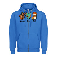 True Royal peace love fall Zipper Hoodie - JahusDesignShop