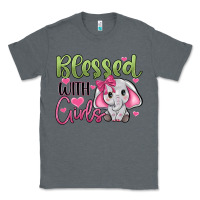 Charcoal Heather blessed with girls Classic Tee - JahusDesignShop