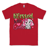 Red blessed with girls Classic Tee - JahusDesignShop