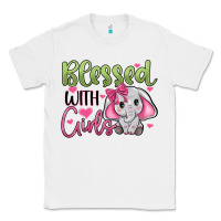 White blessed with girls Classic Tee - JahusDesignShop