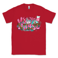 Red breast cancer nurse Classic Tee - AdoDesignShop