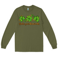 Army Green shake your shamrocks Long Sleeve Tee - AdoDesignShop
