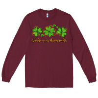 Burgundy shake your shamrocks Long Sleeve Tee - AdoDesignShop