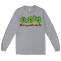 Heather Grey shake your shamrocks Long Sleeve Tee - AdoDesignShop