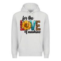 Dove Grey For The Love Of Sunshine Premium Hoodie - BundleAndBundleShop
