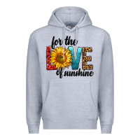 Heather Grey For The Love Of Sunshine Premium Hoodie - BundleAndBundleShop