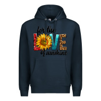 Navy For The Love Of Sunshine Premium Hoodie - BundleAndBundleShop