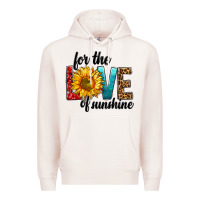 Pale Pink For The Love Of Sunshine Premium Hoodie - BundleAndBundleShop