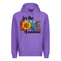 Purple For The Love Of Sunshine Premium Hoodie - BundleAndBundleShop